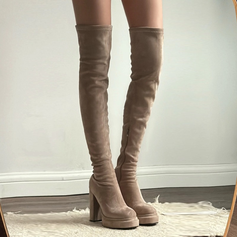 Women'S Fashion Knee High Boots - أحذية نسائية طويلة فوق الركبة للنوادي