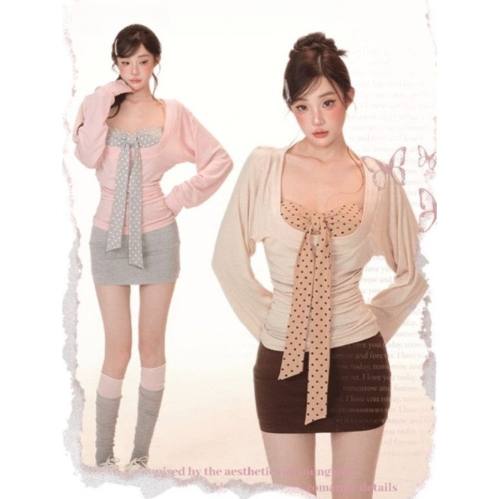 Women'S Fashion Vest Tops - 2026 الربيع خمر بلوزة الدعاوى قصيرة