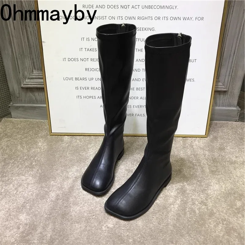 Women'S Fashion Knee High Boots - أحذية عالية في الركبة للنساء ،
