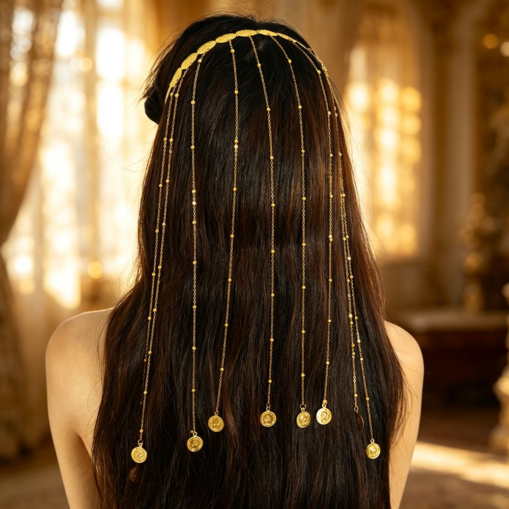 سلسلة رأس بوهو عرقية غجرية بلو - مراجعة Women Fashion Photoshoot وسعره