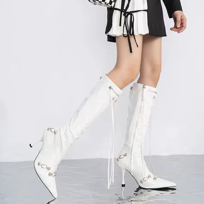 أحذية نسائية مثيرة ذات كعب عال - مراجعة Women'S Fashion Knee High Boots وسعره