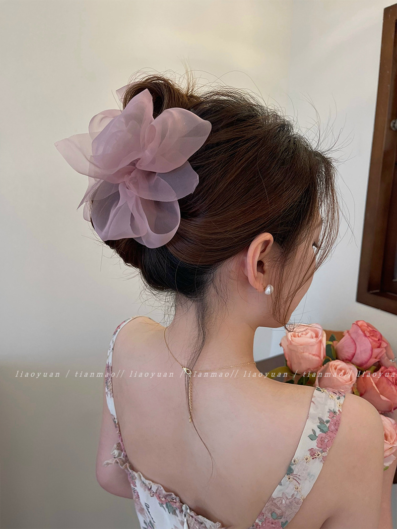 Korea Sweet Mesh Tulle Big Bow - مراجعة Women'S Fashion Korea وسعره