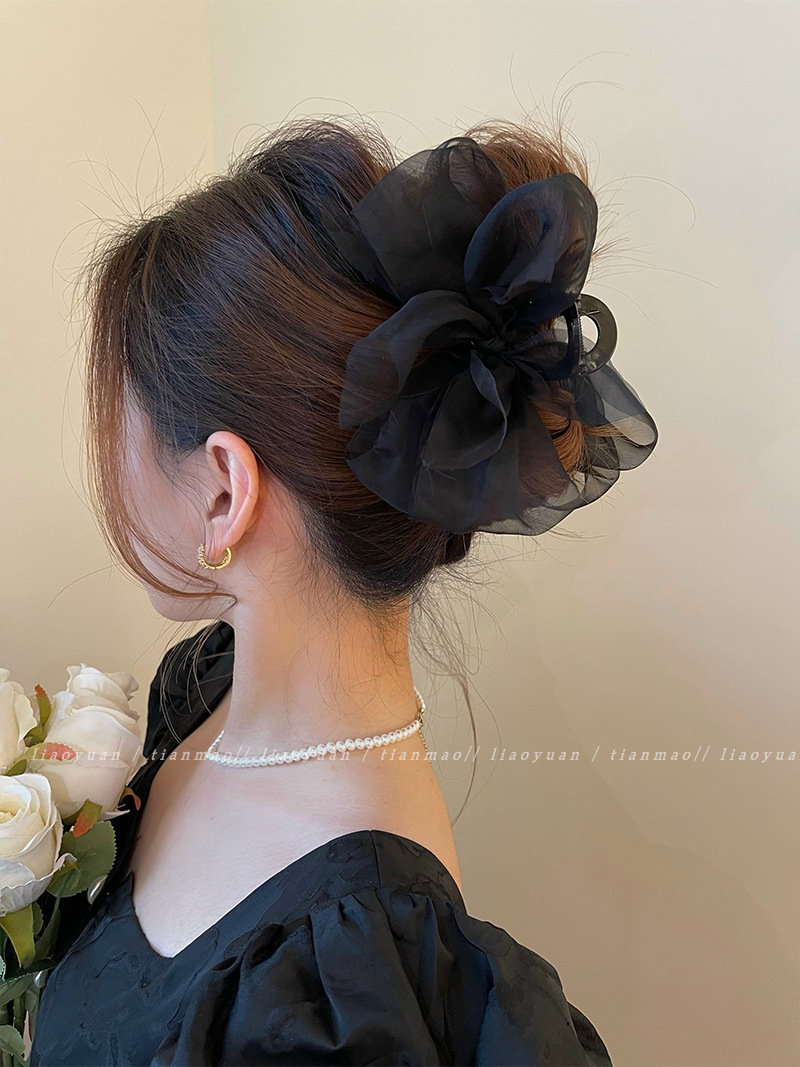 Korea Sweet Mesh Tulle Big Bow - مراجعة Women'S Fashion Korea وسعره
