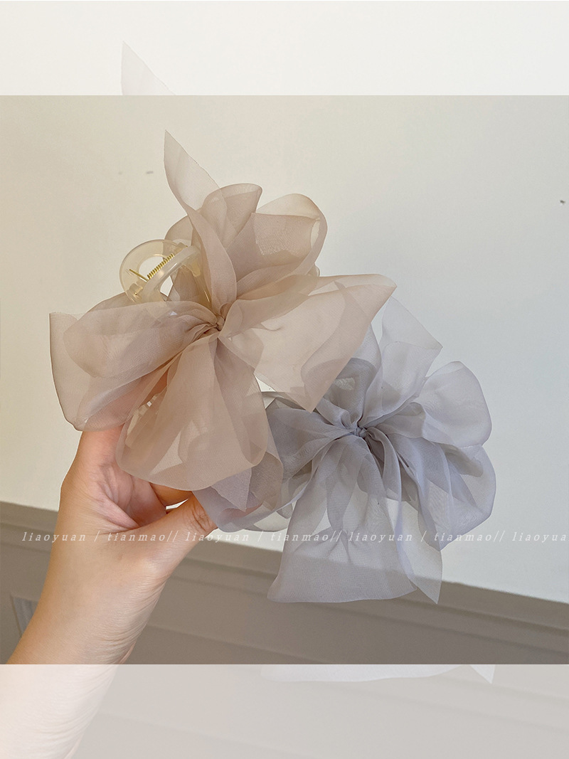 Korea Sweet Mesh Tulle Big Bow - مراجعة Women'S Fashion Korea وسعره