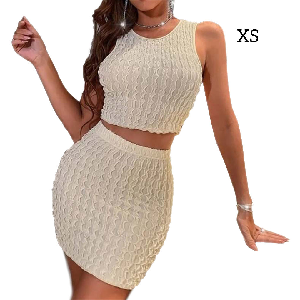 طقم تنورة وسترة نسائية، بلوزة  - مراجعة Women'S Fashion Vest Tops وسعره