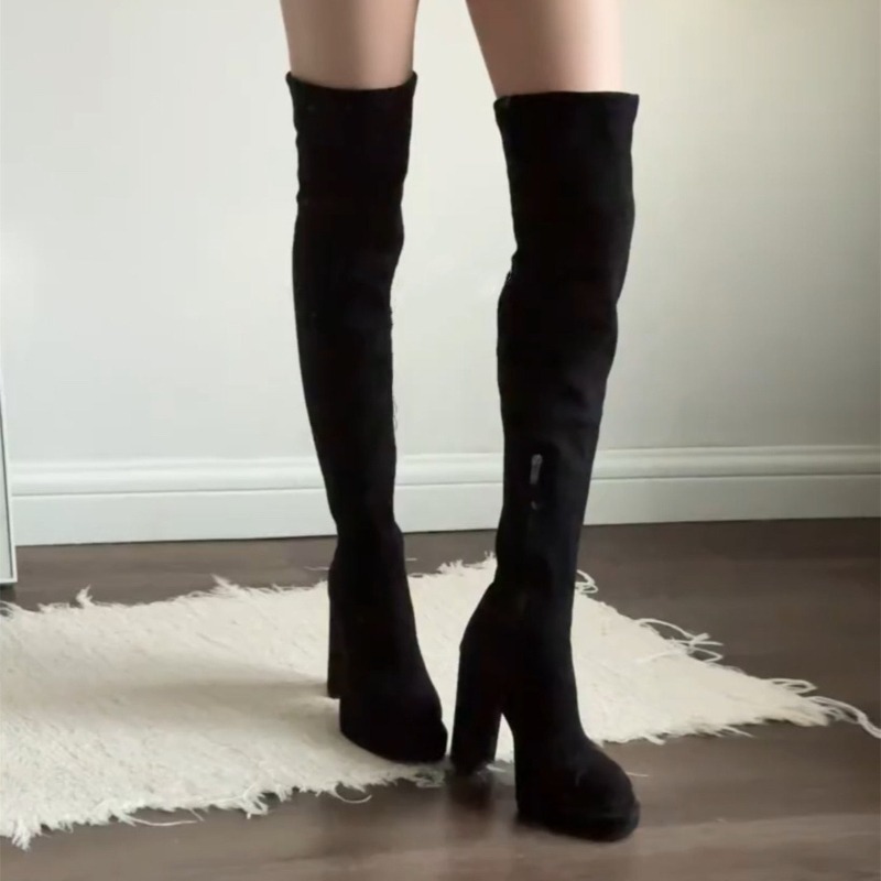 أحذية نسائية طويلة فوق الركبة  - مراجعة Women'S Fashion Knee High Boots وسعره
