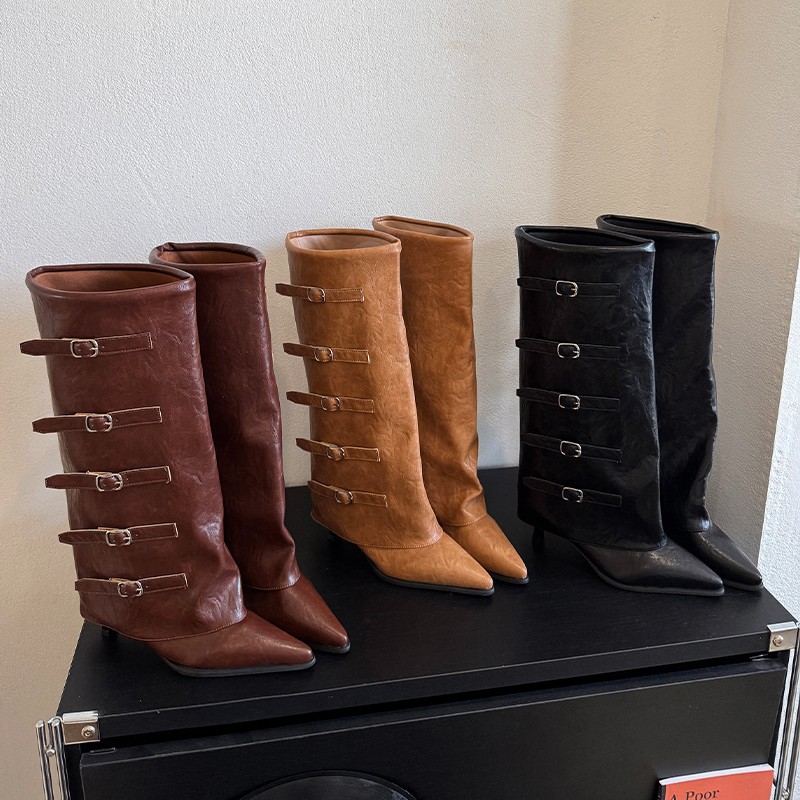 أحذية نسائية جديدة لموسم الخري - مراجعة Women'S Fashion Knee High Boots وسعره